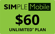 Simple Mobile $60 refill