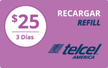 Telcel America Wireless $25