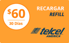 Telcel America Wireless $60
