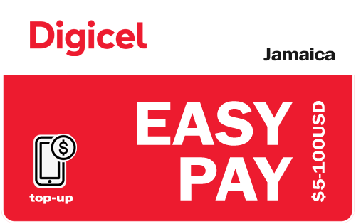 Digicel Jamaica Easy Top Up Prepay Topup